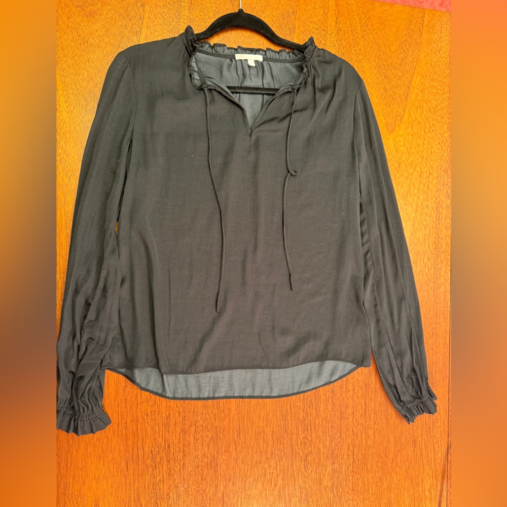 Gianni Bini Black Long Sleeve Top